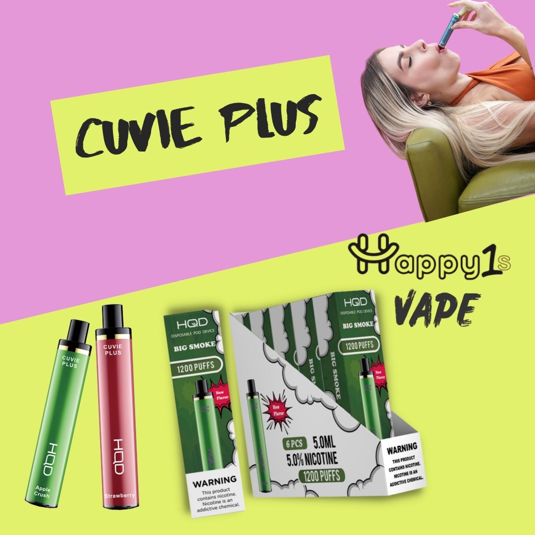 HQD Cuvie Plus flavors - Happy Ones