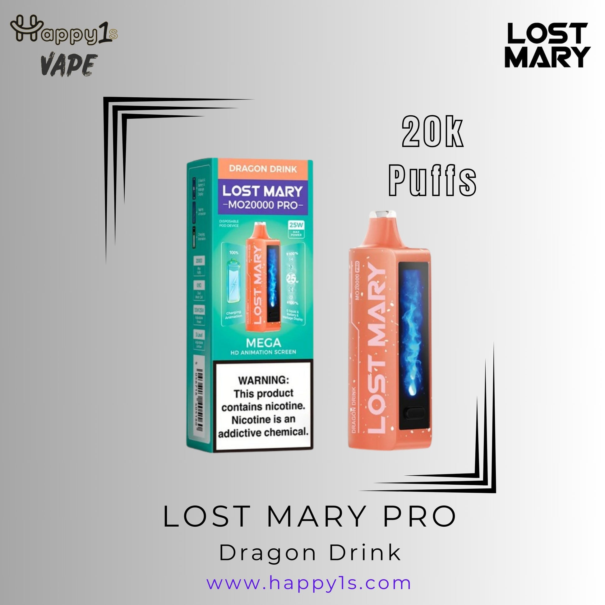 LOST MARY MT15000 TURBO - DRAGON DRINK