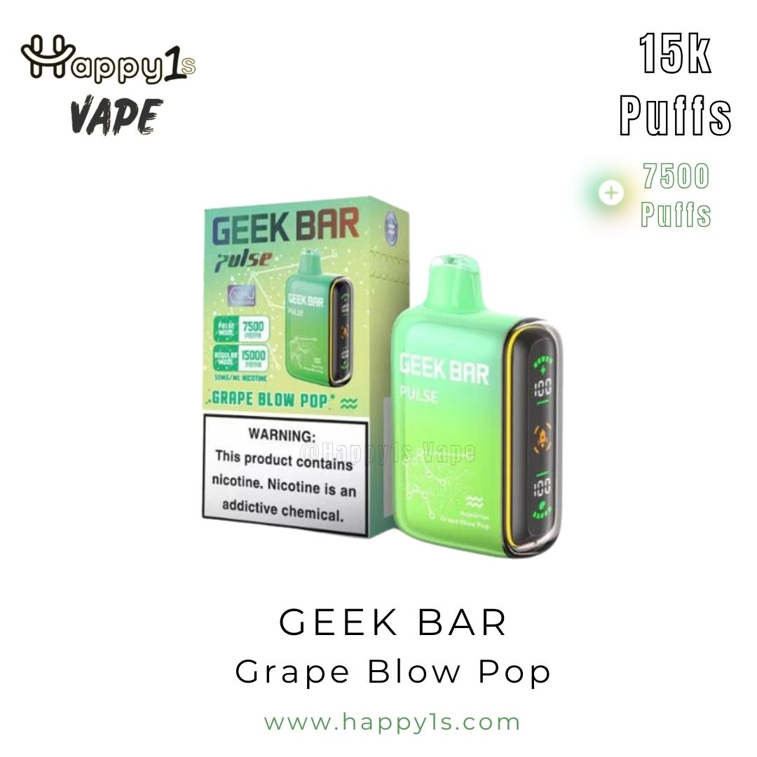 Geek Bar Grape Blow Pop Packaging