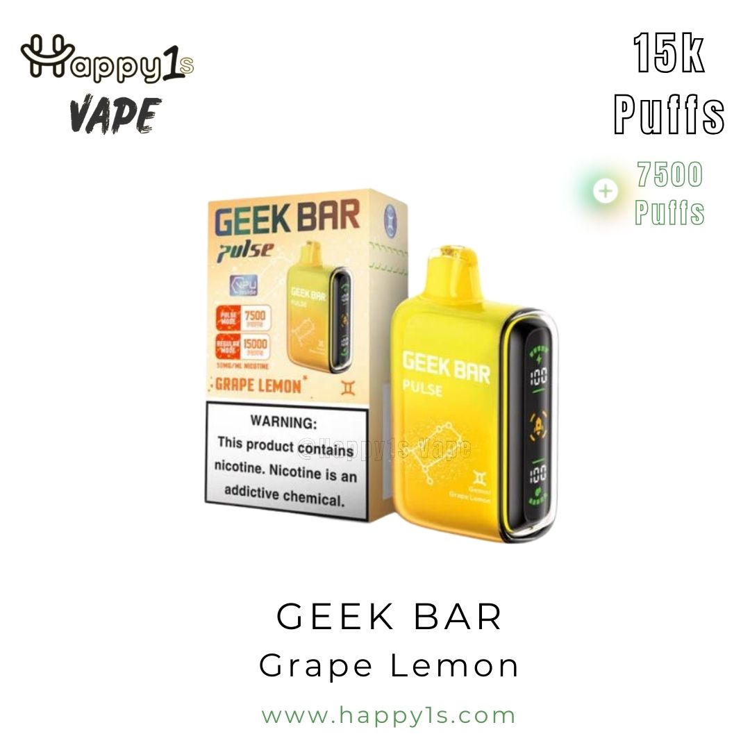 Geek Bar Grape Lemon Packaging