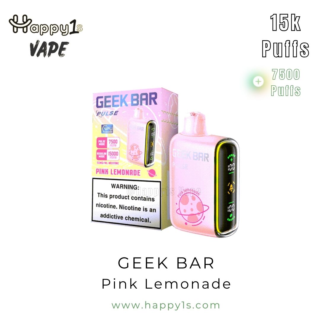 Geek Bar Pink Lemonade Packaging