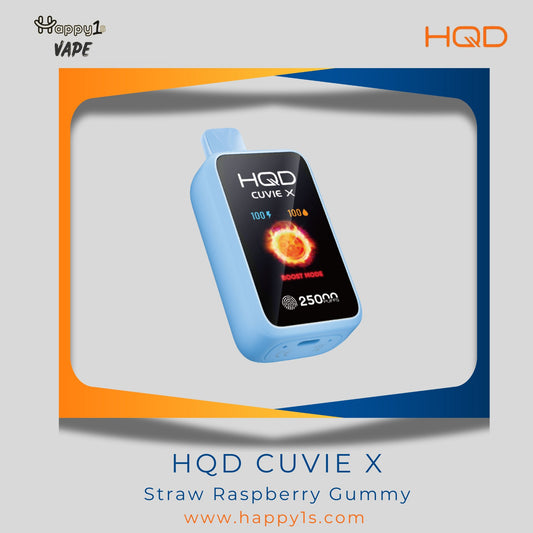HQD Cuvie X 25000 - Straw Raspberry Gummy