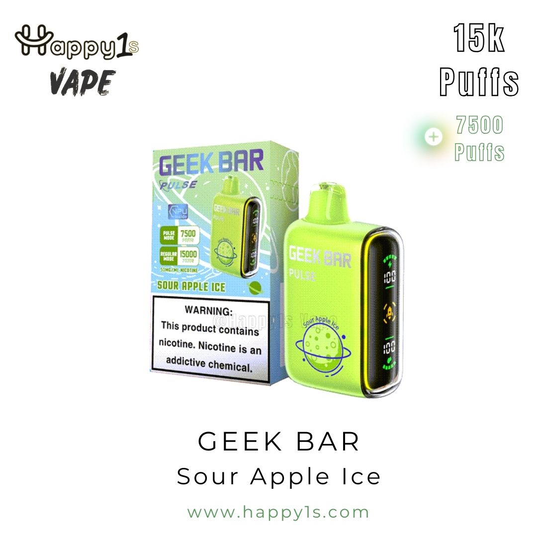 Geek Bar Sour Apple Ice Packaging