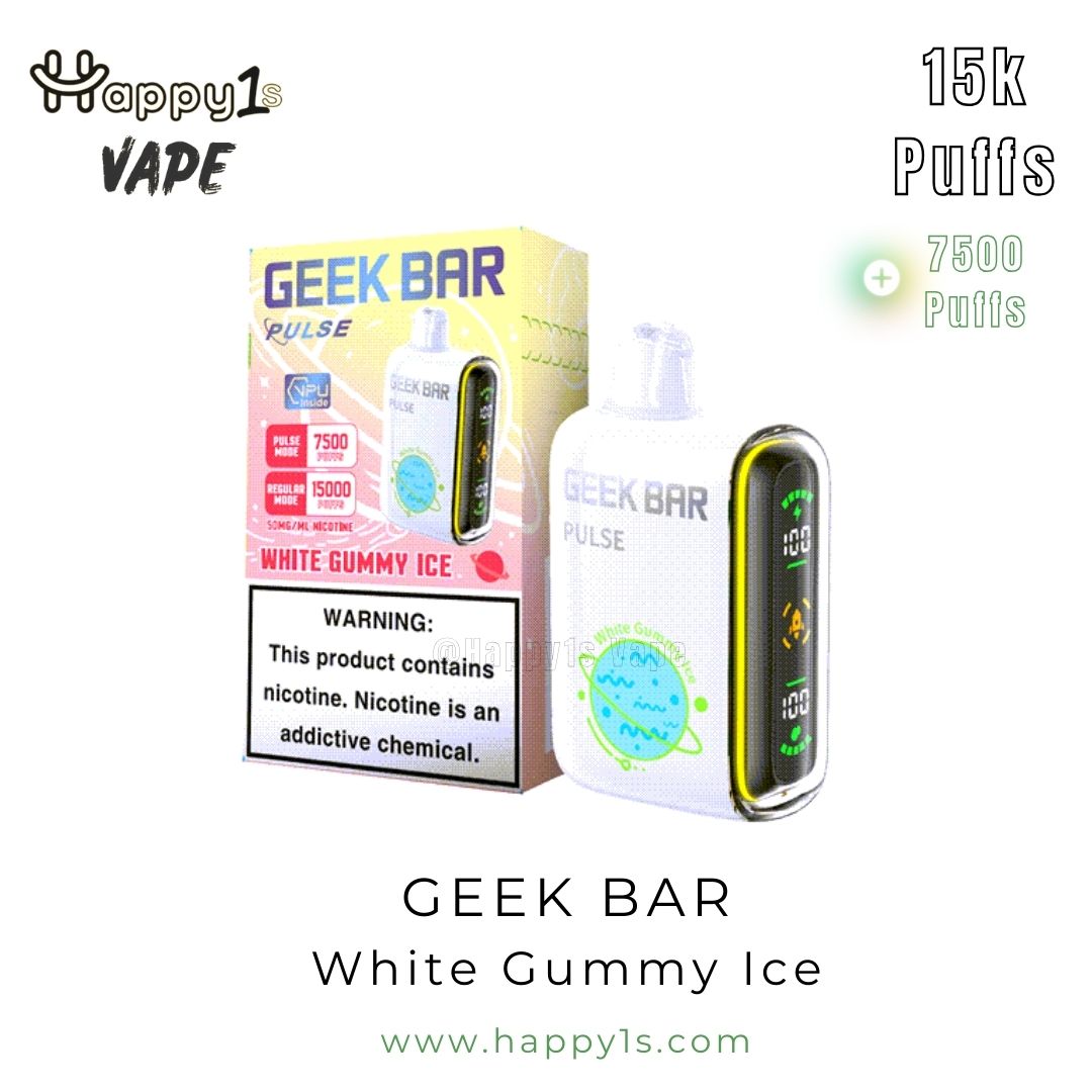 Geek Bar White Gummy Ice Packaging
