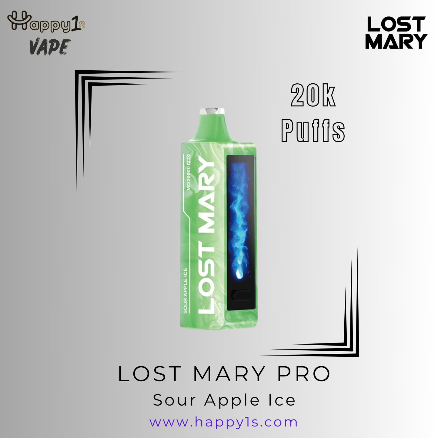 LOST MARY MT15000 TURBO - SOUR APPLE ICE