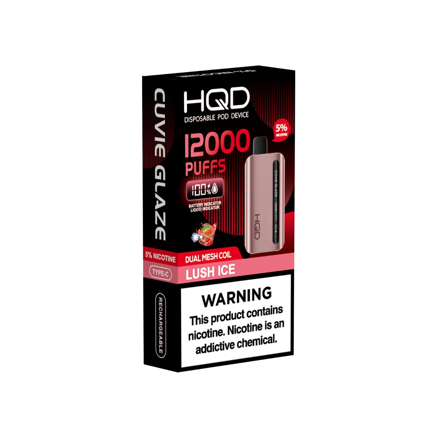 HQD Cuvie Glaze Lush Ice 12,000 Puffs