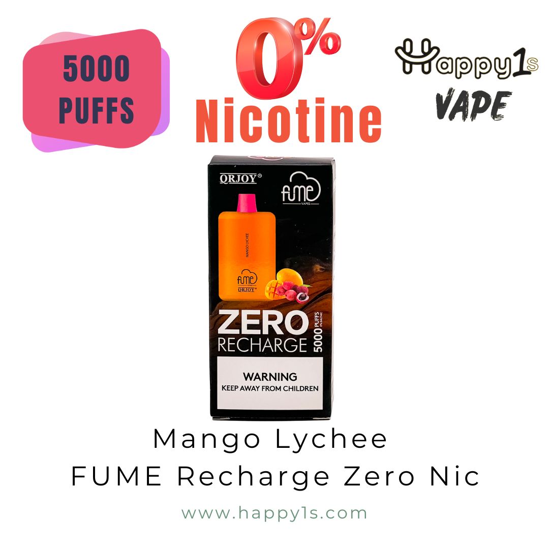 Mango Lychee FUME Recharge Zero Nic