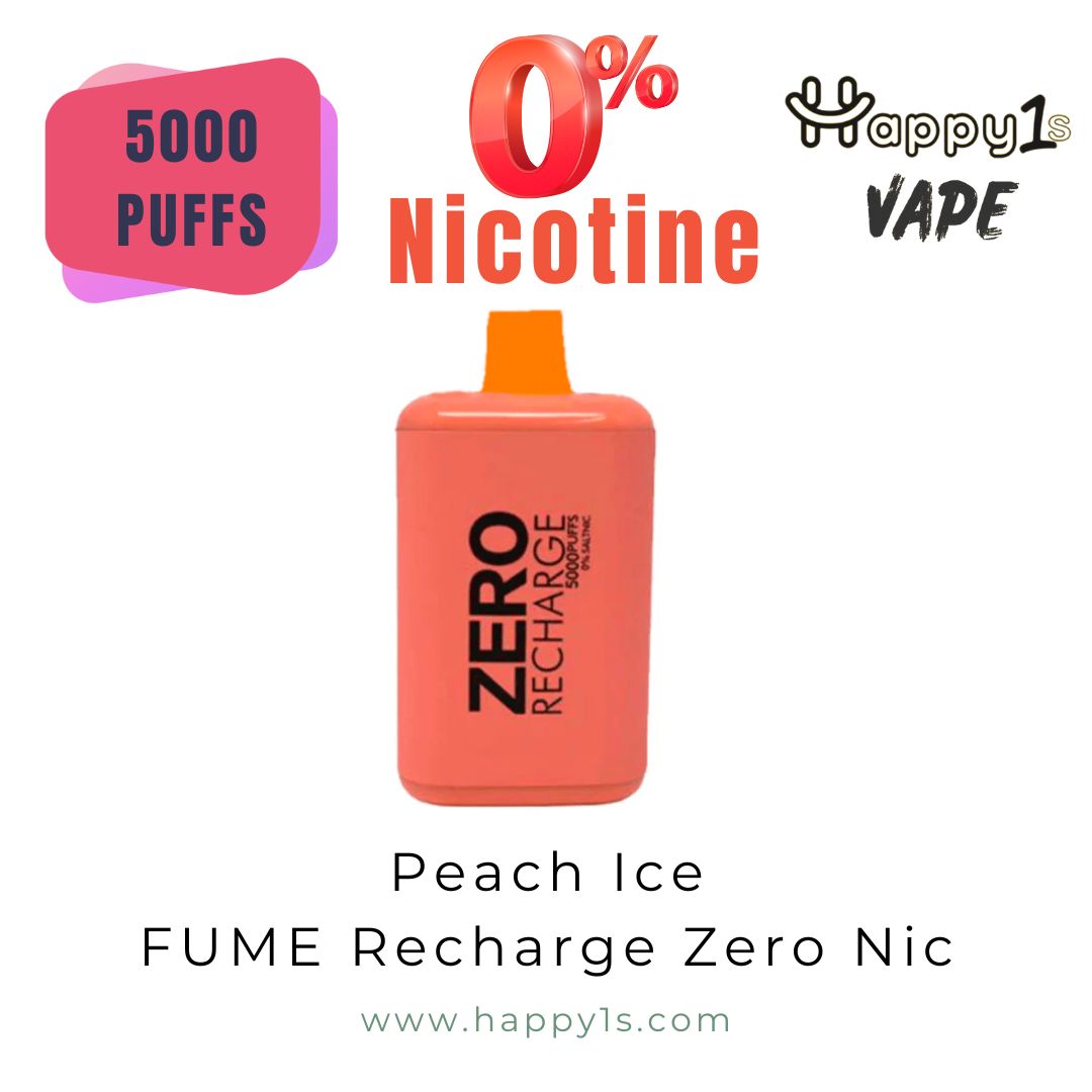 Peach Ice FUME Recharge Zero Nic