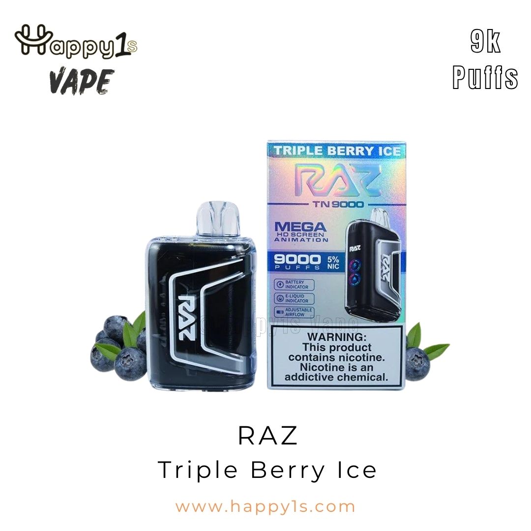 Raz Triple Berry Ice Packaging