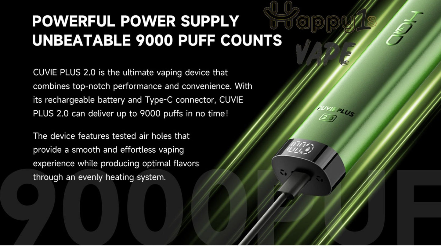 Cuvie Plus 2.0 NEW 9000 Puffs - Black Ice