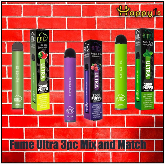 Fume Ultra 3pc Mix and Match - Happy Ones