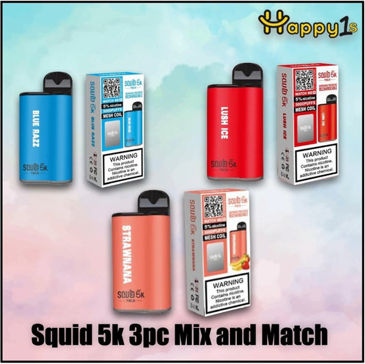 Squid 5k 3pc Mix and Match - Happy Ones