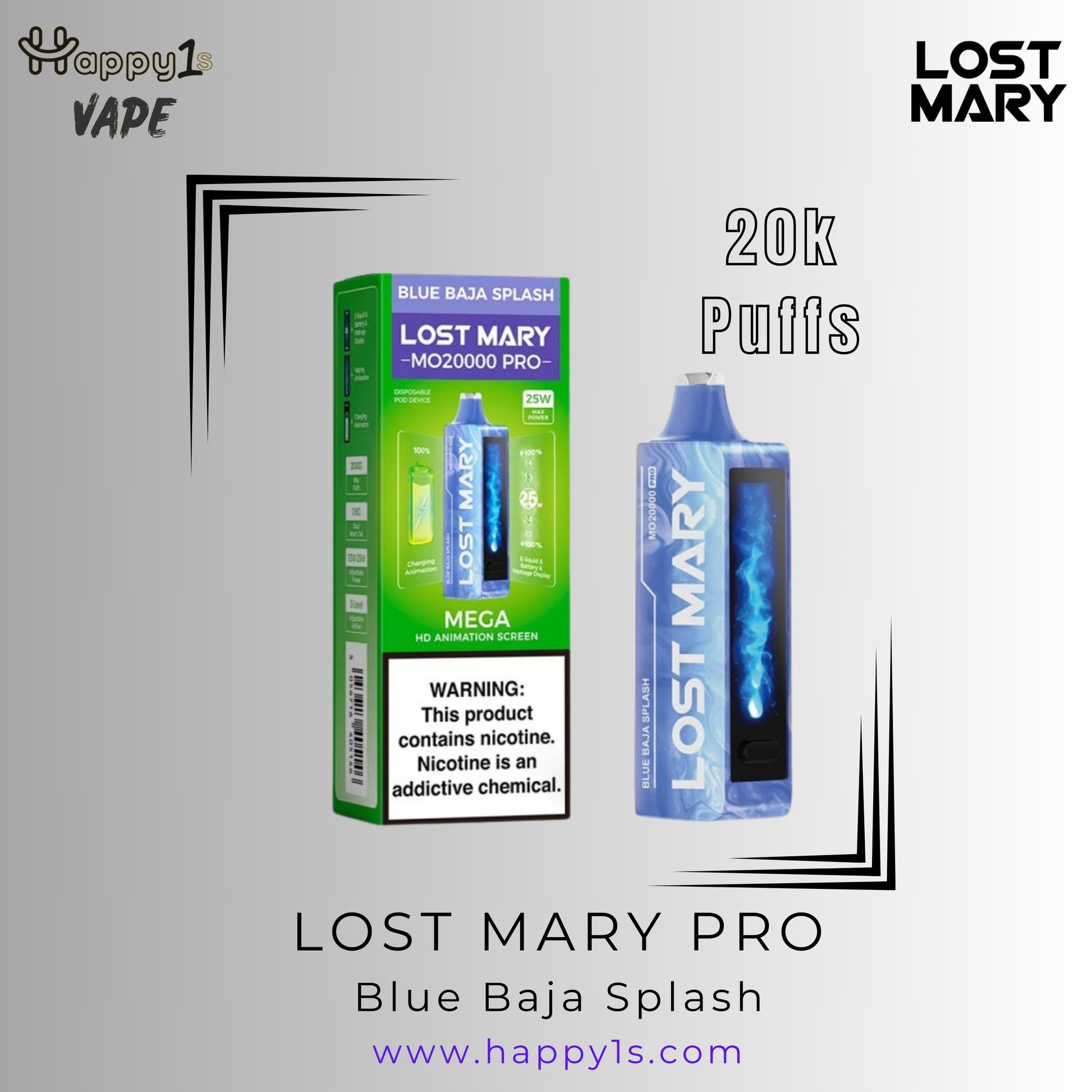 LOST MARY MT15000 TURBO - BLUE BAJA SPLASH