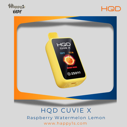 HQD Cuvie X 25000 - Raspberry Watermelon Lemon