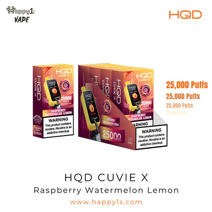 HQD Cuvie X 25000 - Raspberry Watermelon Lemon