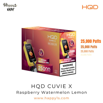 HQD Cuvie X 25000 - Raspberry Watermelon Lemon