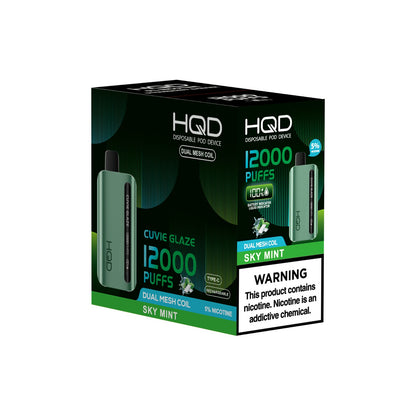 HQD Cuvie Glaze Sky Mint 12,000 Puffs