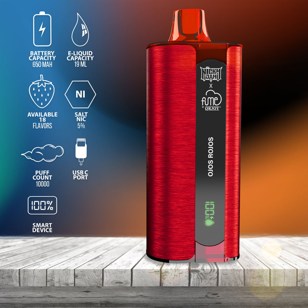 Nicky Jam x Fume NEW 10,000 PUFF - Ojos Rojos