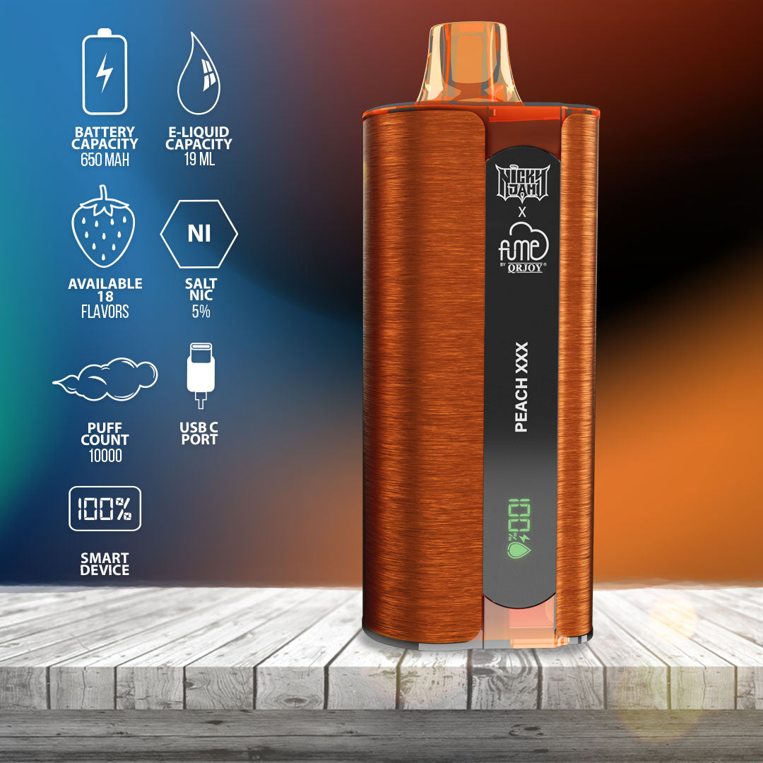 Nicky Jam x Fume NEW 10,000 PUFF - Peach XXX