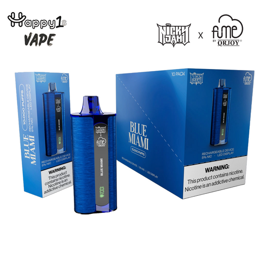 Nicky Jam x Fume NEW 10,000 PUFF - Blue Miami