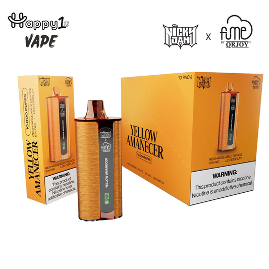 Nicky Jam x Fume NEW 10,000 PUFF - Yellow Amanecer